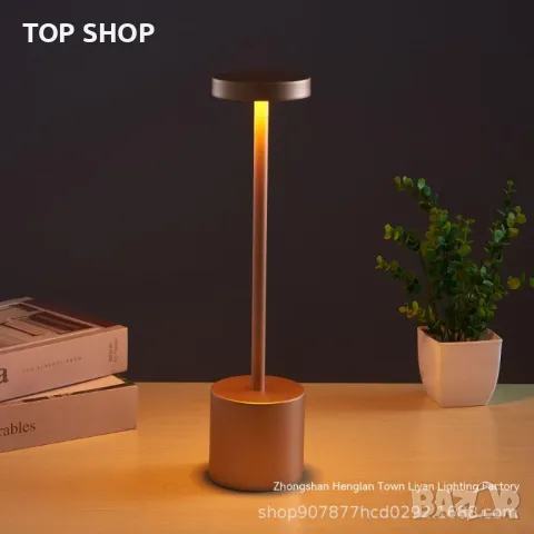 Акумулаторна LED настолна лампа 3 режима Atyhao, снимка 5 - Настолни лампи - 48788195