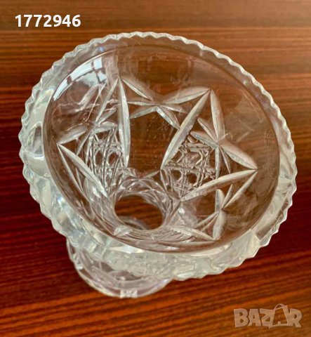 Кристална ваза, гравирана, снимка 6 - Вази - 41386780