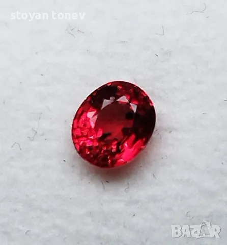 Невероятен червен рубин с VS чистота - 0.77кт.! Сертифициран! Нов! , снимка 12 - Бижутерийни комплекти - 47207321