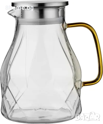 Стъклена кана 1,7л. с капак, снимка 1