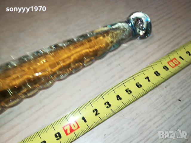 СТЪКЛЕН МЕЧ С НОЖНИЦА 80СМ 0907230850, снимка 7 - Антикварни и старинни предмети - 41492922