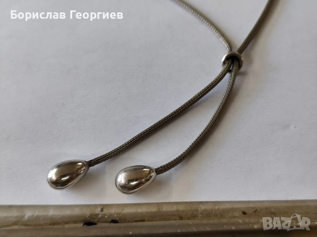 Сребърно колие 925, снимка 2 - Колиета, медальони, синджири - 53810328