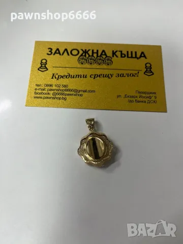 Златна висулка 14 карата , снимка 2 - Колиета, медальони, синджири - 48188997