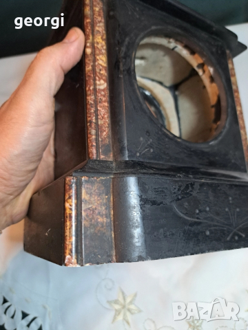 корпус от черен мрамор за каминен часовник , снимка 5 - Антикварни и старинни предмети - 52017047