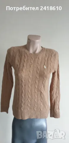 POLO Ralph Lauren Cable Wool / Cashmere  Knit Womens Size S НОВО! ОРИГИНАЛ! Дамски Пуловер !, снимка 11 - Блузи с дълъг ръкав и пуловери - 48706524