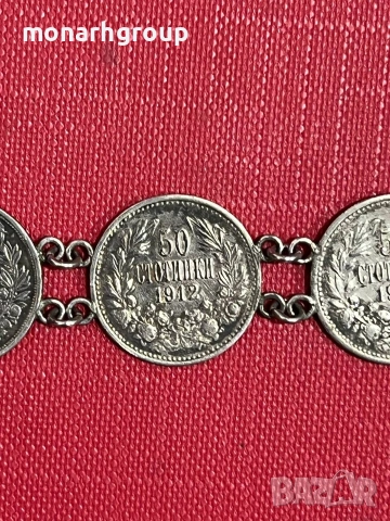 4бр сребърни монети 50 стотинки Фердинанд 1, снимка 3 - Други - 53349294