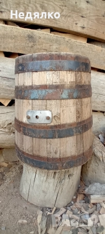 Стара дъбова каца,буре,саксия, снимка 4 - Други ценни предмети - 51634217