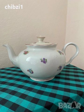 ⚜️Красив български порцеланов чайник - СИП 