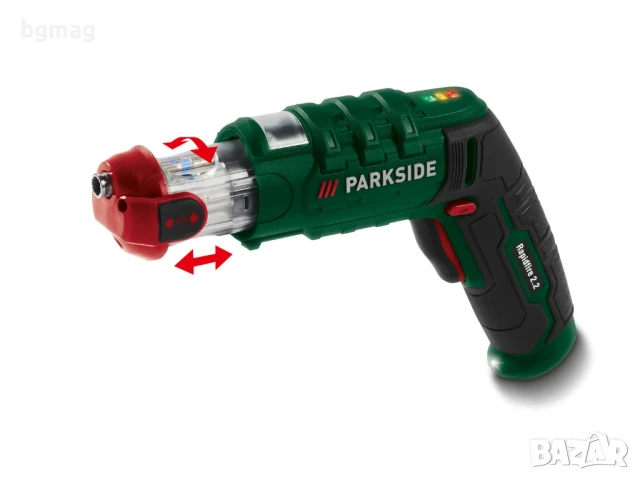 PARKSIDE Rapidfire 2.2, 4V акумулаторна отвертка с комплект битове и калъф, снимка 3 - Винтоверти - 50505138
