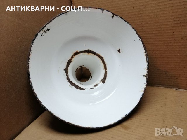 Стара Соц Емайлирана Индустриална Лампа. , снимка 6 - Антикварни и старинни предмети - 40939616