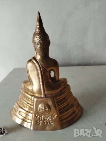 месингова статуетка-буда, снимка 5 - Антикварни и старинни предмети - 41840777