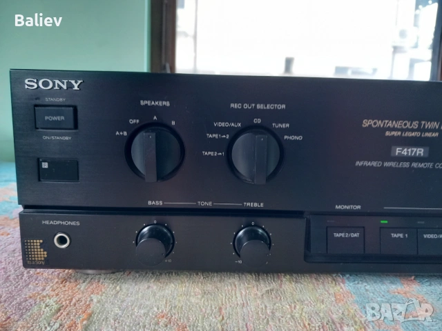 SONY F417R Стерео усилвател , снимка 7 - Ресийвъри, усилватели, смесителни пултове - 53031465