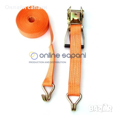 Колани с тресчотка за укрепване на товари 50мм/5т, снимка 8 - Други машини и части - 30201014