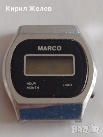 Ретро модел електронен часовник MARCO ANTI-MAGNETIC QUARTZ - 26523, снимка 1 - Мъжки - 36123080