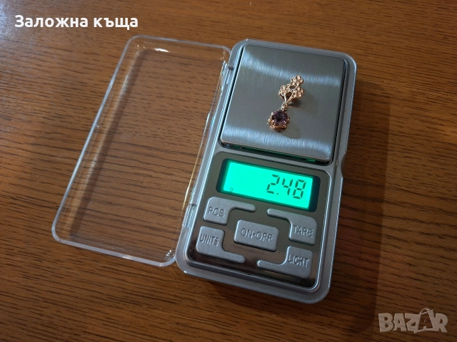 Златна висулка / Висулка за синджир - 2,48 гр. / 585 / 14К, снимка 6 - Колиета, медальони, синджири - 52815211