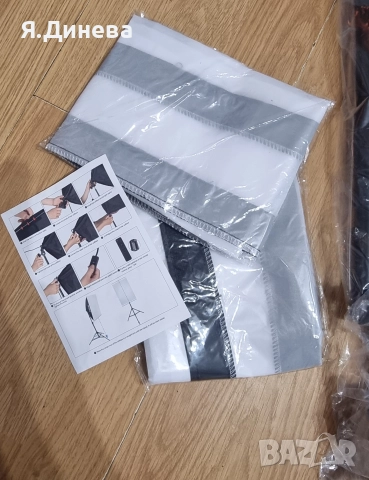 Професионален комплект фото сет/Софтбокс , снимка 3 - Чанти, стативи, аксесоари - 52868665