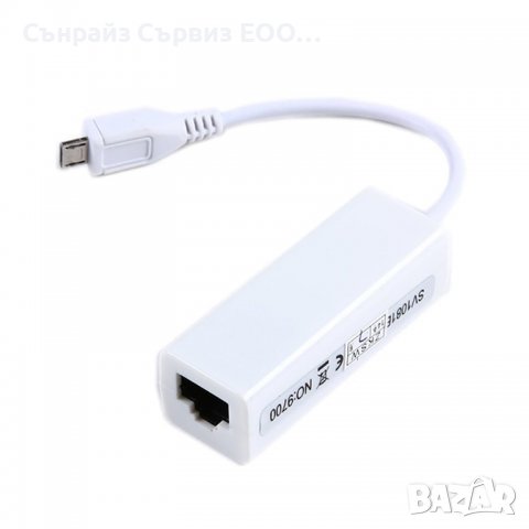 Micro USB към LAN Adapter за таблети,мобилни устройства, снимка 1