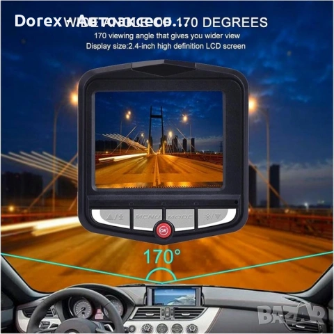 Видеорегистратор Full HD 1080P за кола с 32GB Micro SD карта и широкоъгълна предна камера, снимка 11 - Аксесоари и консумативи - 53608357