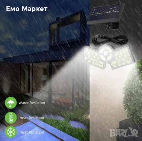 Соларна индукционна улична лампа,външен сензор за слънчево движение с дистанционно управление, снимка 9 - Соларни лампи - 49384935