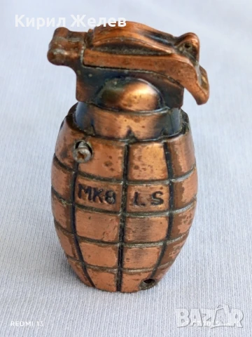 Метална запалка тип ръчна граната MK8 LS рядка за КОЛЕКЦИЯ ДЕКОРАЦИЯ 31445, снимка 6 - Колекции - 51118321