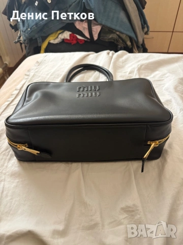 Оригинална чанта Miu Miu Beau от естествена телешка кожа, снимка 6 - Чанти - 53778183