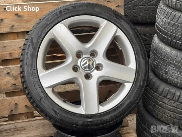 5х112 17 Джанти VW Golf 5 Фолксваген Голф Caddy Sharan 5х112, снимка 4 - Гуми и джанти - 52726404