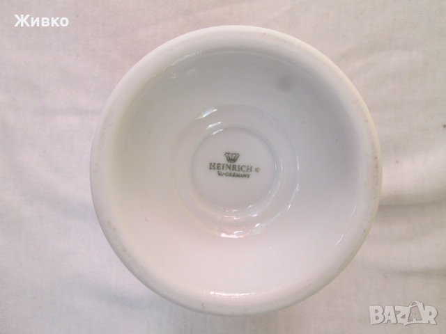 HEINRICH W.Germany порцеланова чаша за кафе с височина 11,5 см., снимка 4 - Вази - 42271351