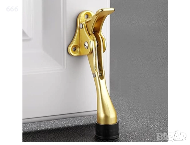 Метален педал за стоп на врата с регулируема височина, стоп за врата (червен бронз), снимка 5 - Други стоки за дома - 52940276