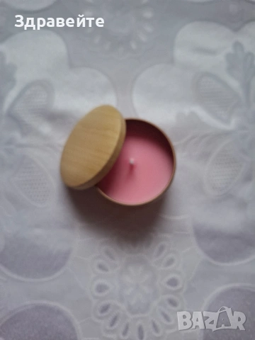 Ароматна соева свещ в различни цветове, снимка 5 - Декорация за дома - 53365559