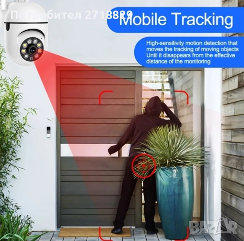 2 броя WiFi Камери за Наблюдение, 1080P HD, Външни, 4.0Х Зум, Видео Сигурност, ССТѴ IP Камера, снимка 5 - IP камери - 52285704