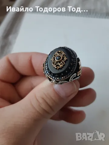 Бутиков сребърен масивен пръстен ювелирна изработка, снимка 2 - Пръстени - 47877231