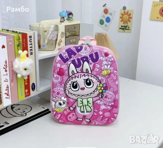 3D Раница за училище Детска чанта Лабубу LaBuBu, снимка 3 - Раници - 51157603