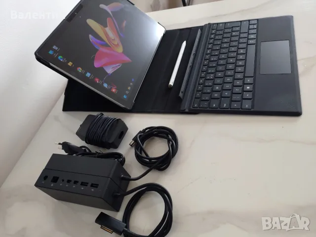 Microsoft Surface Pro 7+ 1960, i7-1165G7, 16GB, 256GB SSD, 12.3''пълен комплект , снимка 3 - Лаптопи за работа - 55978835