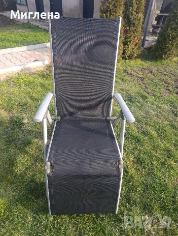 Сгъваем алуминиев стол тип шезлонг , снимка 2 - Къмпинг мебели - 53756409