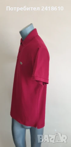 Lacoste Pique Cotton Classic Fit Mens Size 5 - L  ОРИГИНАЛ! Мъжка Тениска!, снимка 5 - Тениски - 50792782