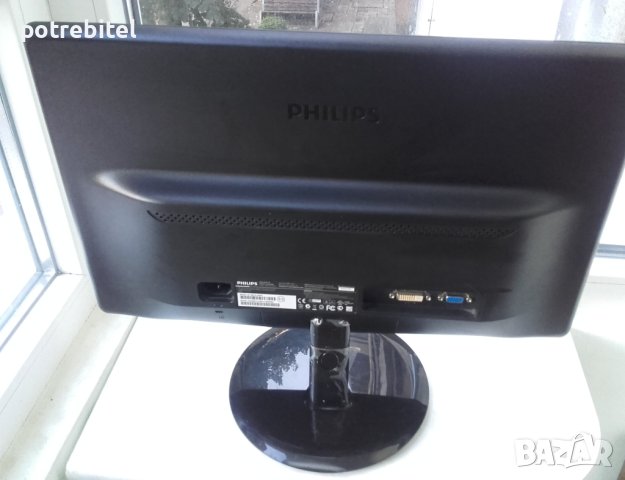Монитор Philips 196V3LSB - 18 инча, снимка 6 - Монитори - 41369836