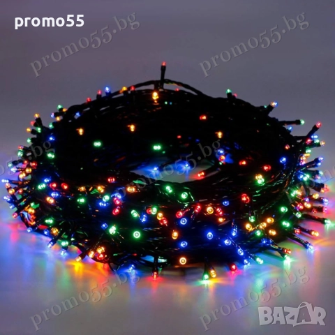 Коледна Светлинна Верига 50м с 250 Диода в Три Цвята Коледна Декорация, снимка 2 - Декорация за дома - 52324240