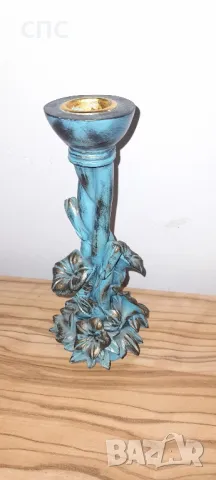 Красив свещник полирезин , снимка 2 - Декорация за дома - 48447875