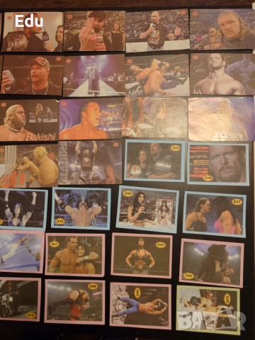 Продавам и разменям листчета с кечисти от WWF WWE, снимка 6 - Колекции - 25172921