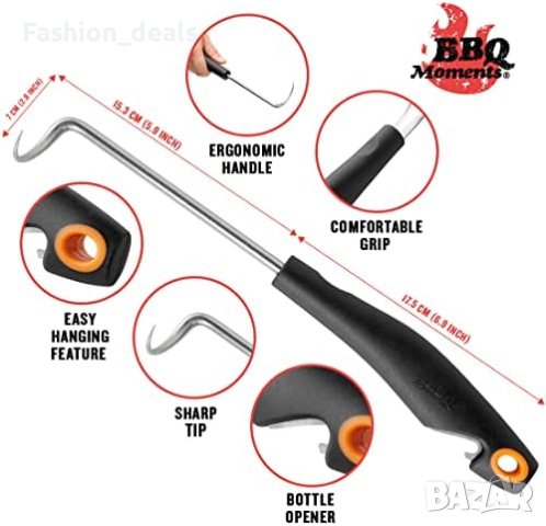Нова кука за месо от неръждаема стомана Барбекю инструмент Готвене , снимка 3 - Други стоки за дома - 41870665