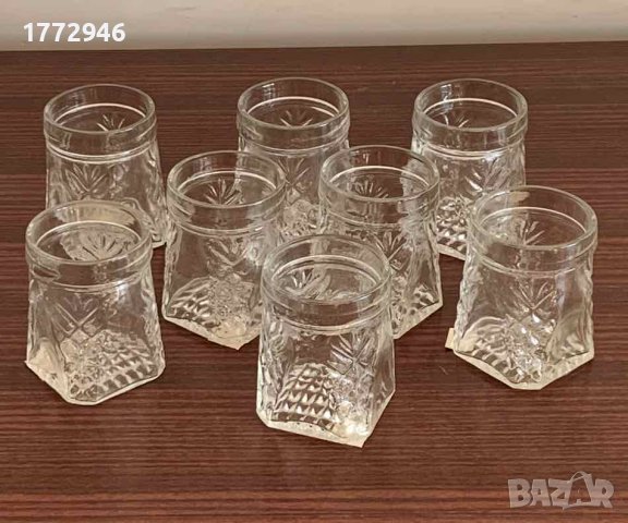 Стъклени чаши 200мл, 8 броя + подарък, снимка 2 - Чаши - 42593009