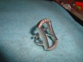 СТАР СРЕБЪРЕН АРТ ПРЪСТЕН РОДИРАНО СРЕБРО 925 с ЦИРКОНИ 25685, снимка 6