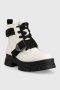 Кожени кубинки UGG W Ashton Lace Up  UGG  в бяло с платформа, снимка 2