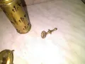 Винтидж месингов свещник бохо свещник фи 6см Н-26см, снимка 5