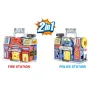 Детска играчка City Action - пожарна и полицейска станции и 6 машини в куфар с удобна дръжка 🎁🚒🚔, снимка 11