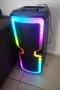 Bluetooth Тонколона , Led осветление, 2 х 8 инча ,микрофон, снимка 3