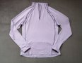 Active Touch лилава дамска спортна блуза с поло, цип, джоб отзад и дупки за палци р-р L, снимка 2