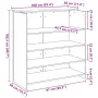 vidaXL Приемно бюро, бетонно сиво, 100x50x103,5 см, инженерно дърво, снимка 10