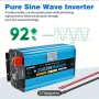 Мощен инвертор 12-220V 3000W nom / 6000W pik 50-60Hz дистанцйонно, снимка 7