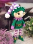 Плетена играчка Елф, Плетени, ръчно изработени, Подарък за Коледа, снимка 1